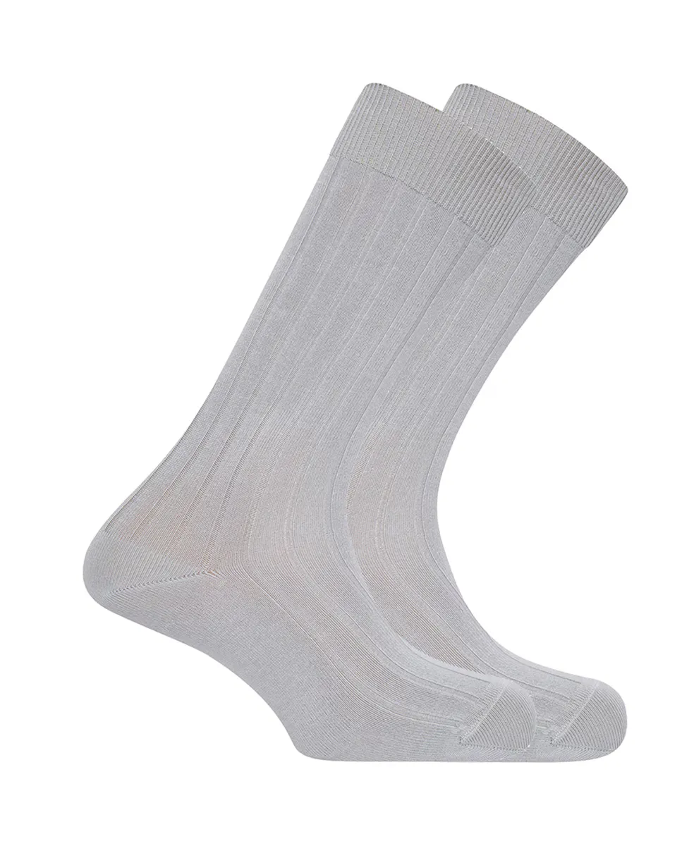 Набор из 2 пар мужских бамбуковых носков серого цвета с противодавящей манжетой Punto Blanco
Набор из 2 пар мужских бамбуковых носков серого цвета с противодавящей манжетой Punto Blanco