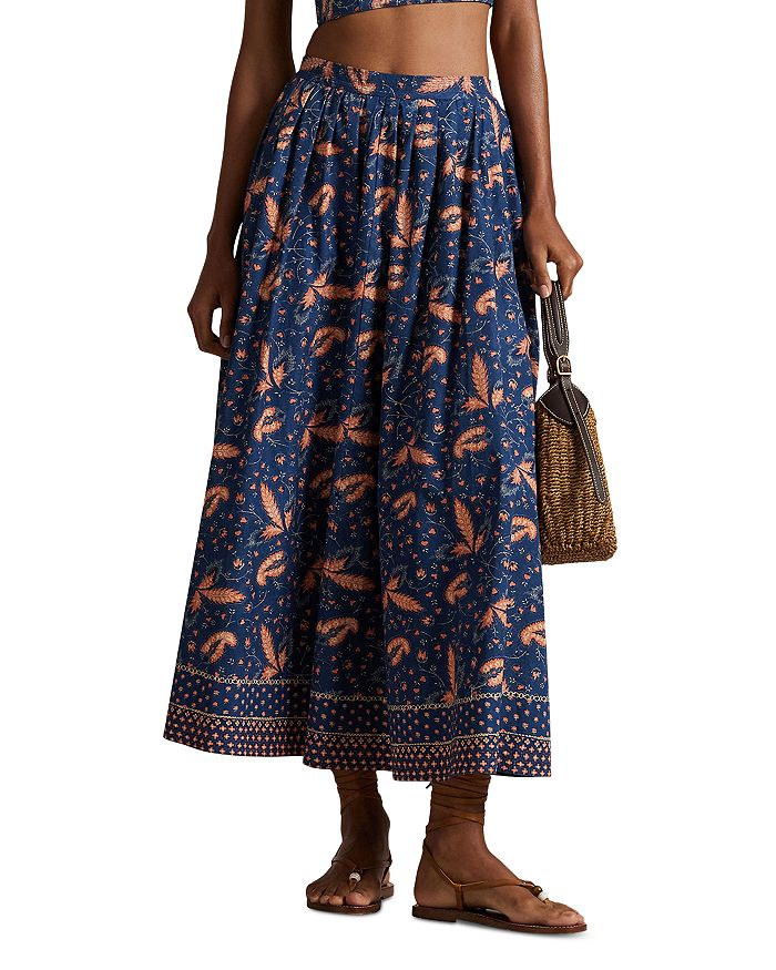 Флоральная юбка-трапеция из хлопкового поплина Ralph Lauren, мультиколор
Флоральная юбка-трапеция из хлопкового поплина Ralph Lauren, мультиколор