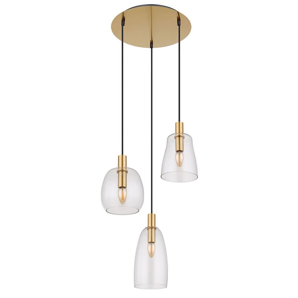 Подвесной светильник, 3 лампочки, прозрачное стекло, латунь, D 43 см. Globo Lighting, золото
Подвесной светильник, 3 лампочки, прозрачное стекло, латунь, D 43 см. Globo Lighting, золото