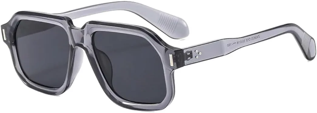 Мужские ретро-солнцезащитные очки для активного отдыха, модные желто-синие оттенки, защита от УФ-излучения UV400, женские панк-очки с заклепками UUPTTPL, Grey Grey
Мужские ретро-солнцезащитные очки для активного отдыха, модные желто-синие оттенки, защита от УФ-излучения UV400, женские панк-очки с заклепками UUPTTPL, Grey Grey