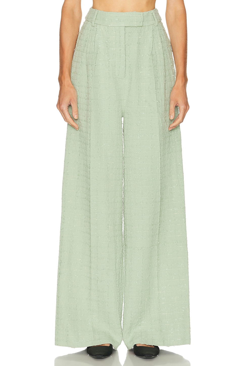 Брюки Elisha Tweed с широкими штанинами Leo Lin, Caledon Green
Брюки Elisha Tweed с широкими штанинами Leo Lin, Caledon Green