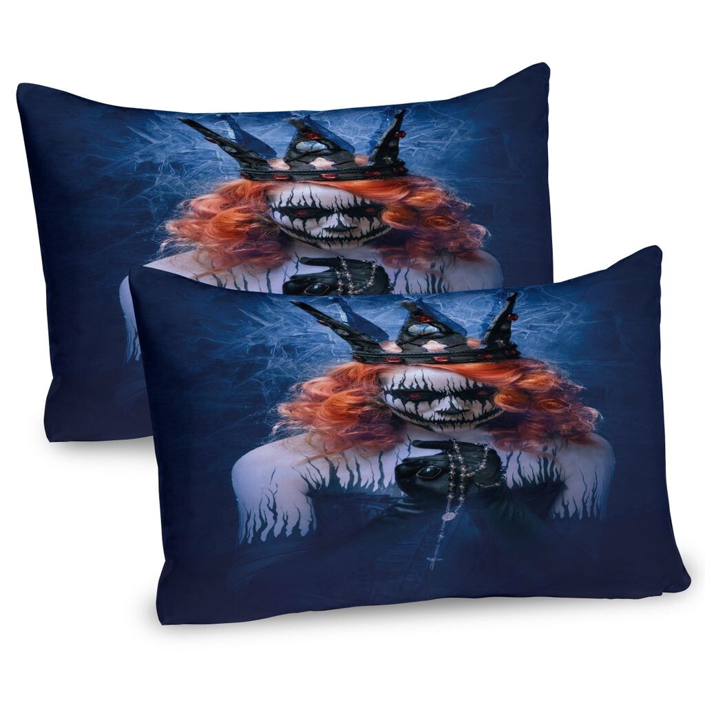ABAKUHAUS Queen Pillowcase Pack of 2, Queen of Death Scary Body Art Halloween Evil Face Bizarre Make Up Zombie, Наволочка с декоративным принтом, 80x40 см, Черный Оранжевый Синий
ABAKUHAUS Queen Pillowcase Pack of 2, Queen of Death Scary Body Art Halloween Evil Face Bizarre Make Up Zombie, Наволочка с декоративным принтом, 80x40 см, Черный Оранжевый Синий