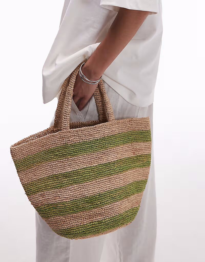 Сумка-соломка Topshop Goldie в зеленую полоску
Сумка-соломка Topshop Goldie в зеленую полоску