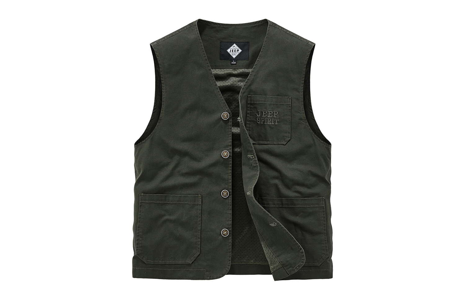 JEEP SPIRIT Жилет унисекс, Military Green
JEEP SPIRIT Жилет унисекс, Military Green