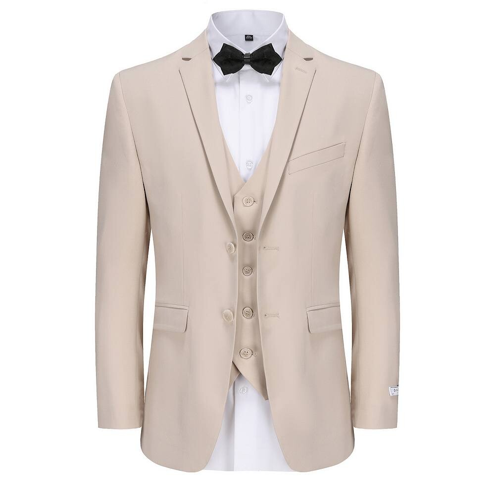 Мужской костюм скинни из 3 предметов Gino Vitale, цвет Light Beige
Мужской костюм скинни из 3 предметов Gino Vitale, цвет Light Beige