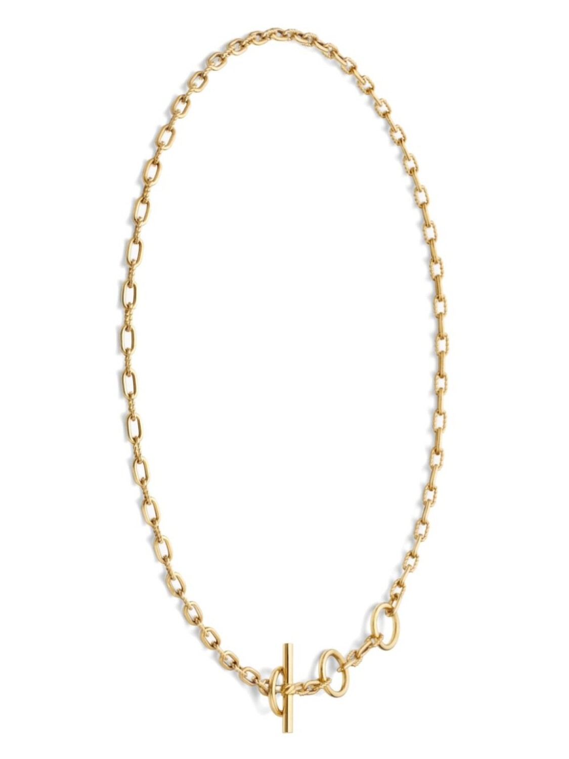 Ожерелье из трех колец из желтого золота 18 карат David Yurman, золотой
Ожерелье из трех колец из желтого золота 18 карат David Yurman, золотой