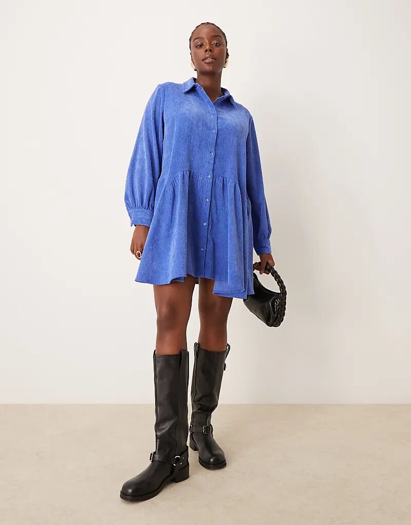 Мини-платье-комбинезон в стиле вельвет с баской по подолу цвета морской волны ASOS
Мини-платье-комбинезон в стиле вельвет с баской по подолу цвета морской волны ASOS