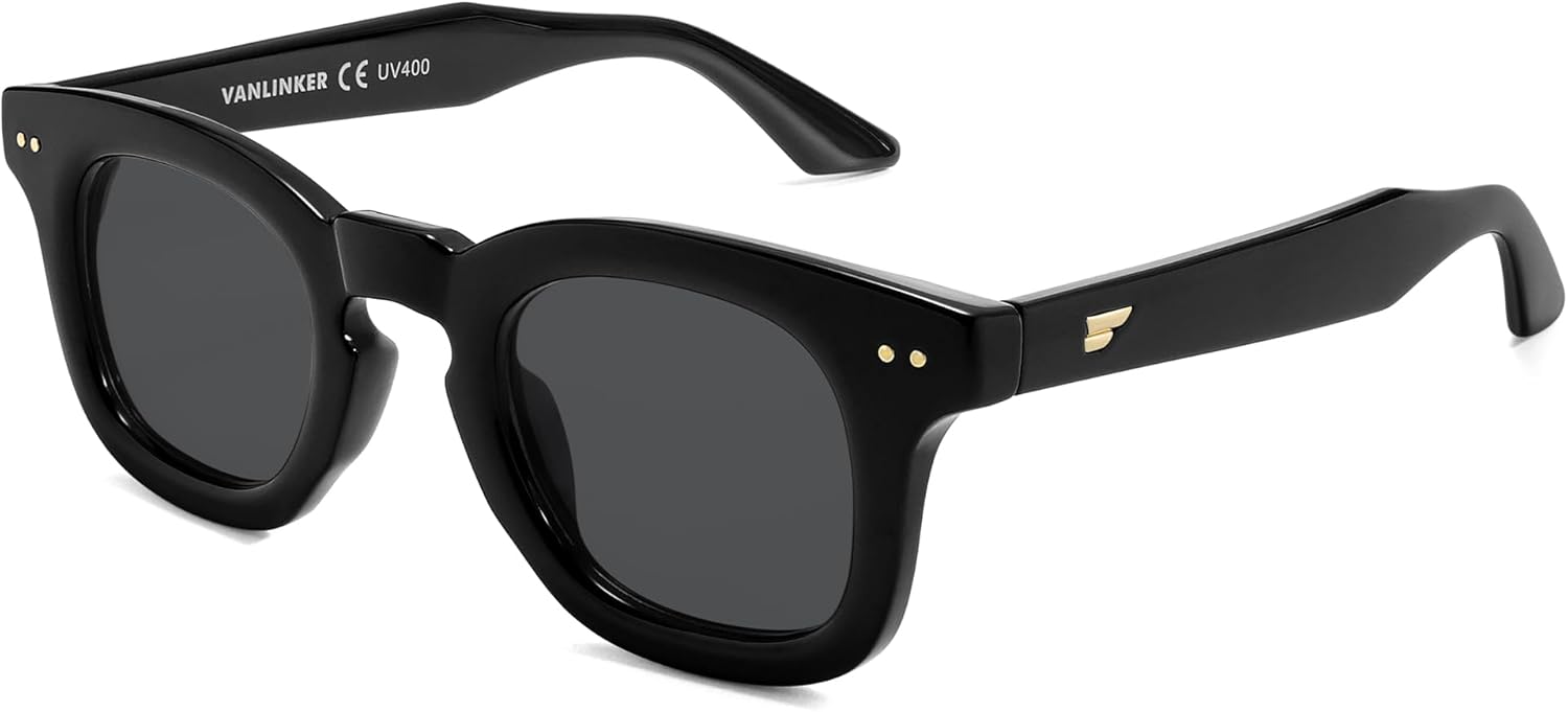 Солнцезащитные очки VANLINKER Retro Small Chunky Square Polarized для мужчин и женщин, модель VL9881 (в стиле ретро, с плотной оправой), C1-polarized Grey Lens/Black Frame
Солнцезащитные очки VANLINKER Retro Small Chunky Square Polarized для мужчин и женщин, модель VL9881 (в стиле ретро, с плотной оправой), C1-polarized Grey Lens/Black Frame