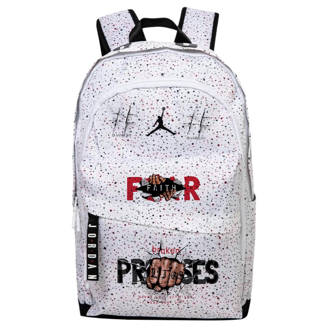 Jordan Полиэстеровый рюкзак унисекс белый, Fist
Jordan Полиэстеровый рюкзак унисекс белый, Fist