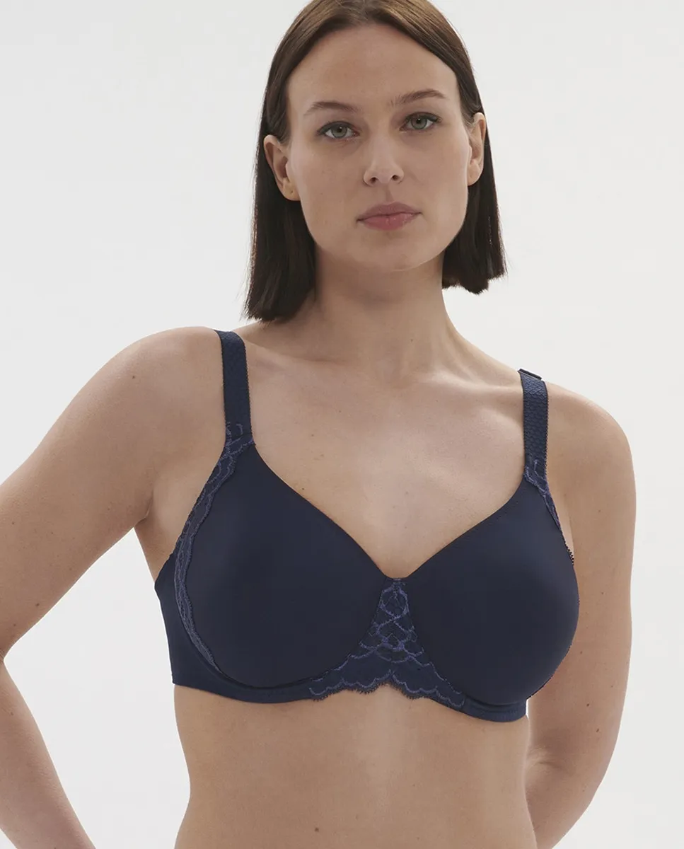 Женский бюстгальтер с эффектом уменьшения объема Simone Pérèle, темно-синий
Женский бюстгальтер с эффектом уменьшения объема Simone Pérèle, темно-синий