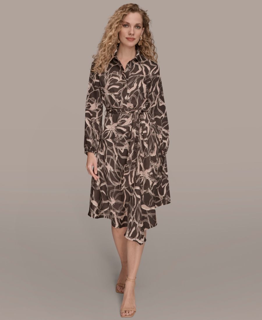 Женское платье с V-образным вырезом и принтом Donna Karan New York, Chocolate plum multi
Женское платье с V-образным вырезом и принтом Donna Karan New York, Chocolate plum multi