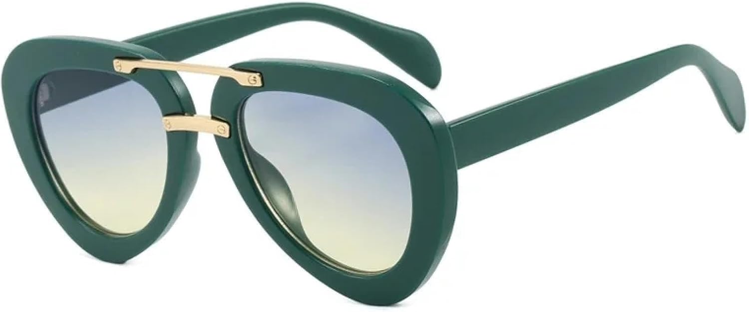 Модные овальные женские солнцезащитные очки класса люкс, высокого качества, для активного отдыха, в стиле ретро, мужские солнцезащитные очки с защитой от УФ-излучения UV400 VVTWSSW, Green Tea
Модные овальные женские солнцезащитные очки класса люкс, высокого качества, для активного отдыха, в стиле ретро, мужские солнцезащитные очки с защитой от УФ-излучения UV400 VVTWSSW, Green Tea