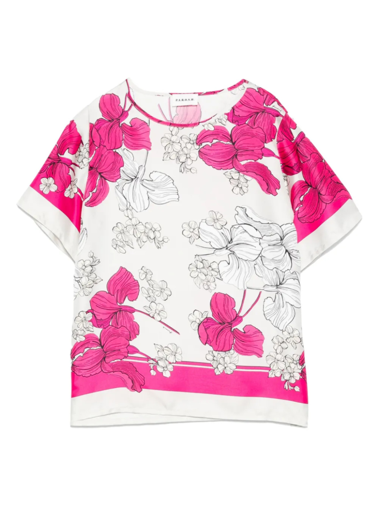 Футболка с цветочным принтом P.A.R.O.S.H., серый
Футболка с цветочным принтом P.A.R.O.S.H., серый