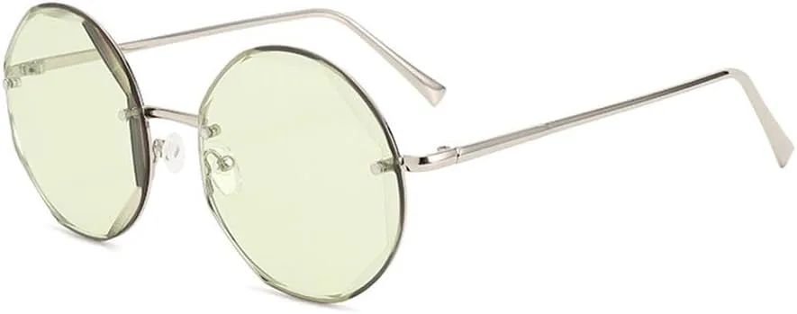 Модные большие круглые солнцезащитные очки без оправы для мужчин и женщин, солнцезащитные очки с градиентной защитой от УФ-излучения UV400 PRSTNN, Grass/Grgreen
Модные большие круглые солнцезащитные очки без оправы для мужчин и женщин, солнцезащитные очки с градиентной защитой от УФ-излучения UV400 PRSTNN, Grass/Grgreen