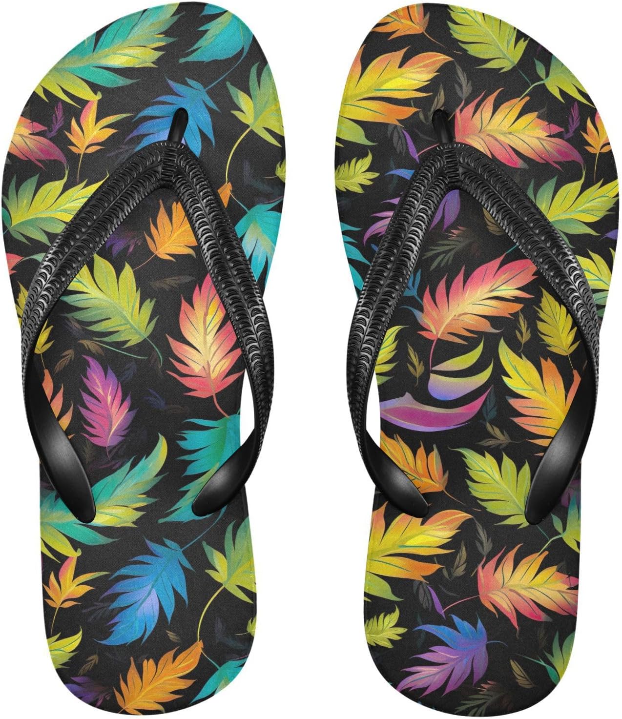 Шлепанцы SPRIPORT Rainbow Leaves Slim для женщин и мужчин, удобные повседневные сандалии-вьетнамки с нескользящей резиновой подошвой, для прогулок на пляже летом, Multicoloured
Шлепанцы SPRIPORT Rainbow Leaves Slim для женщин и мужчин, удобные повседневные сандалии-вьетнамки с нескользящей резиновой подошвой, для прогулок на пляже летом, Multicoloured