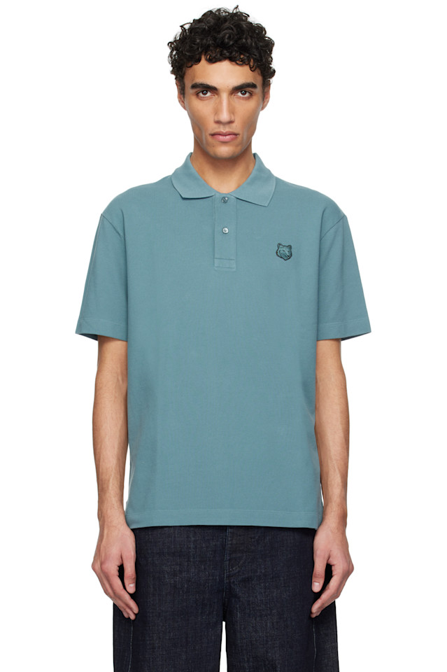 Оверсайз-поло с нашивкой в виде головы лисы Maison Kitsuné, синий
Оверсайз-поло с нашивкой в виде головы лисы Maison Kitsuné, синий