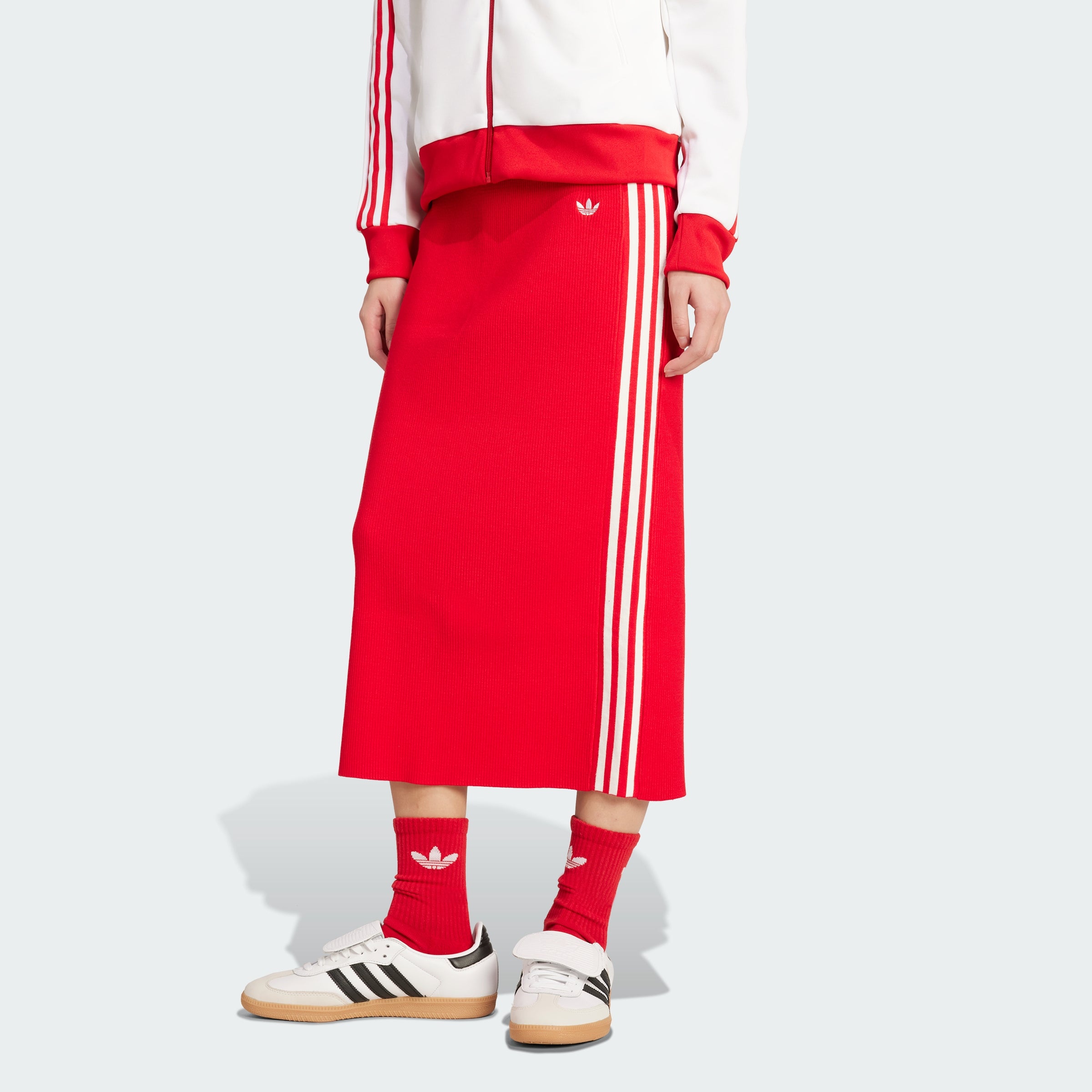 Женская трикотажная юбка adidas Adicolor Knit 3-Stripes Adidas, Better Scarlet
Женская трикотажная юбка adidas Adicolor Knit 3-Stripes Adidas, Better Scarlet