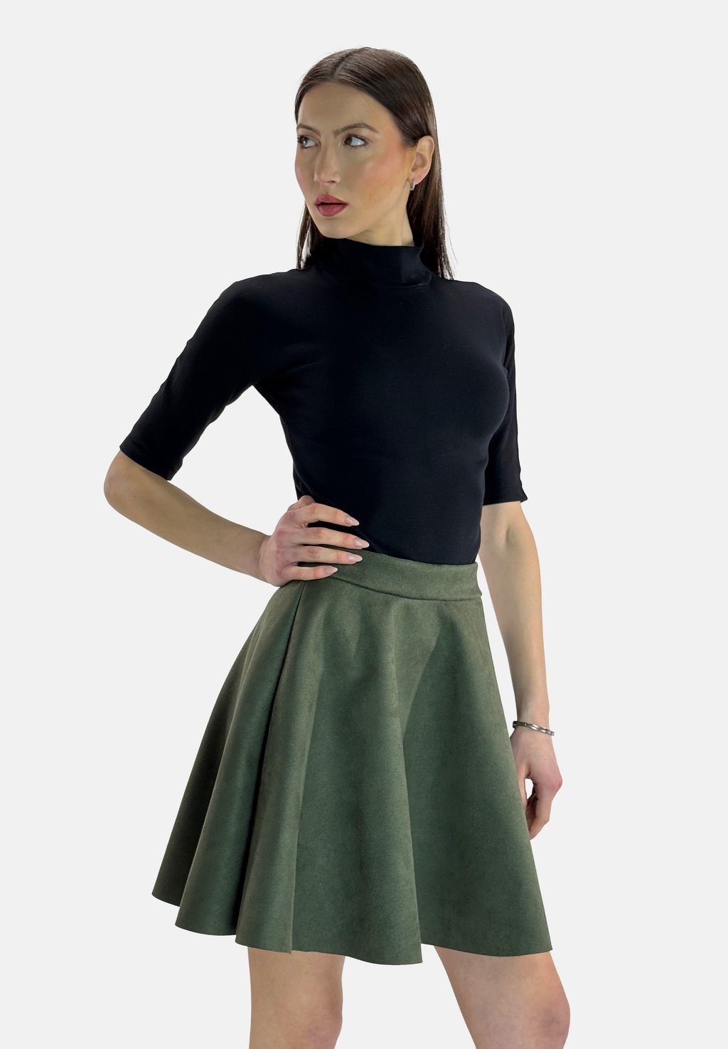 Юбка А-силуэта Elara, зеленый
Юбка А-силуэта Elara, зеленый