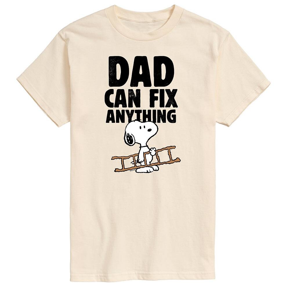 Мужская футболка Peanuts Dad Can Fix It с графическим рисунком Licensed Character, бежевый
Мужская футболка Peanuts Dad Can Fix It с графическим рисунком Licensed Character, бежевый