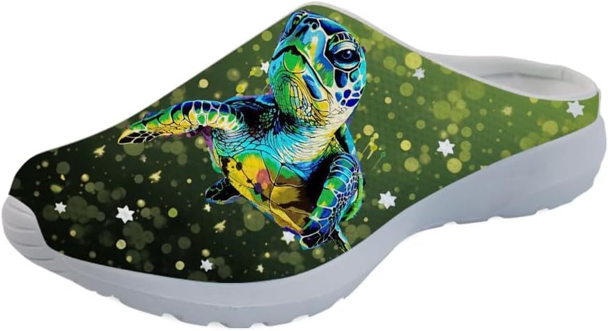 Кроссовки Forchrinse Blue Dolphin для женщин с эластичной вставкой, мужские садовые сабо с поддержкой свода, повседневная обувь, тапочки для дома, сандалии, легкие, Green Sea Turtle Star
Кроссовки Forchrinse Blue Dolphin для женщин с эластичной вставкой, мужские садовые сабо с поддержкой свода, повседневная обувь, тапочки для дома, сандалии, легкие, Green Sea Turtle Star