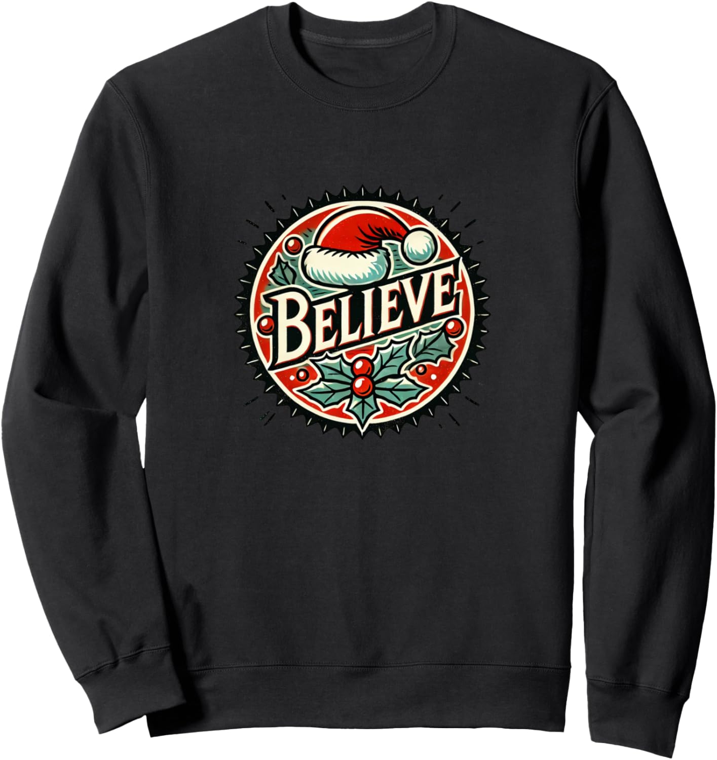 Футболка с рождественским рисунком «Верь в Санта-Клауса» Vintage Christmas Lovers Snugg, черный
Футболка с рождественским рисунком «Верь в Санта-Клауса» Vintage Christmas Lovers Snugg, черный
