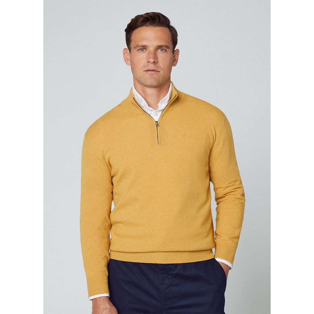 Свитер Hackett Merino Half Zip, желтый
Свитер Hackett Merino Half Zip, желтый