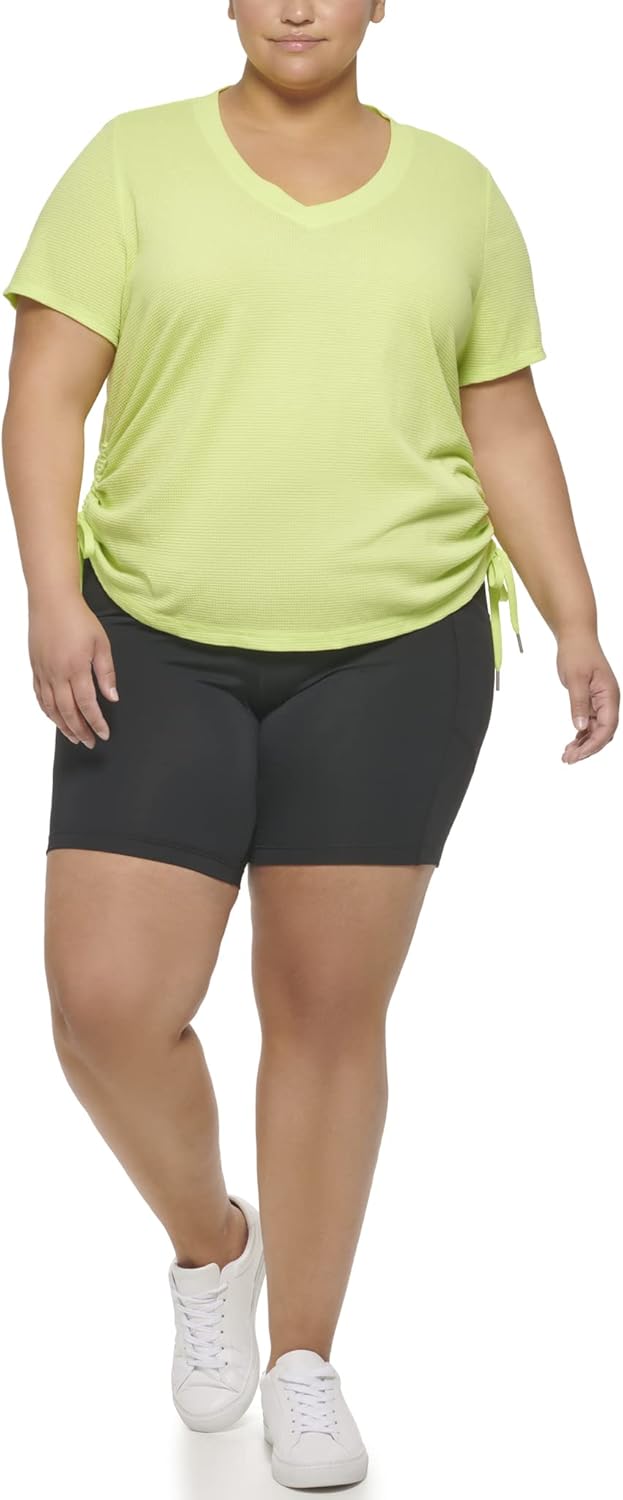Женская футболка Calvin Klein Performance Plus Size Active Textured Pique Mesh с регулируемыми сборками по бокам, Lime Fizz
Женская футболка Calvin Klein Performance Plus Size Active Textured Pique Mesh с регулируемыми сборками по бокам, Lime Fizz