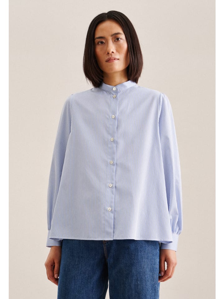 Блузка Seidensticker, средне-синий
Блузка Seidensticker, средне-синий