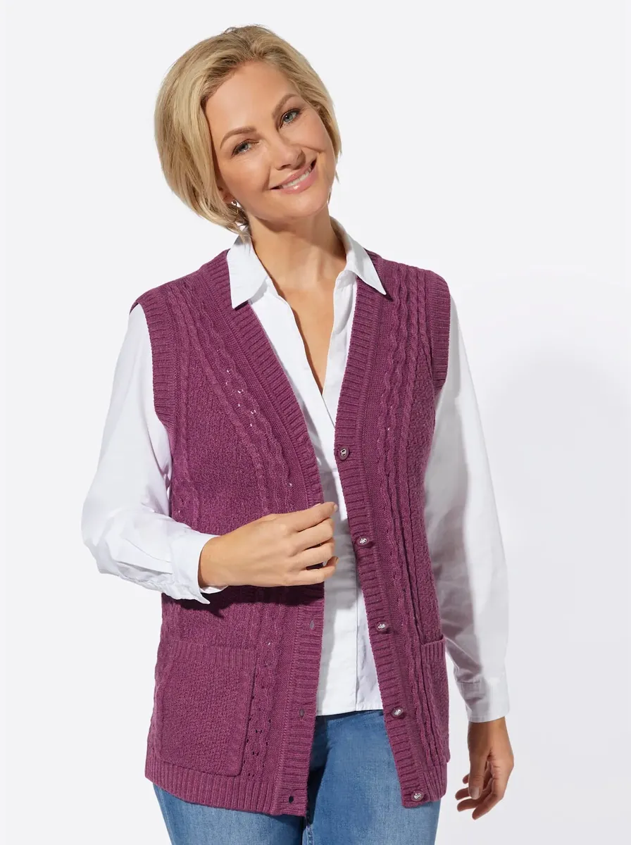 Трикотажный жилет Classic Basics, лиловый, Розовый, Трикотажный жилет Classic Basics, лиловый
Трикотажный жилет Classic Basics, лиловый, Розовый, Трикотажный жилет Classic Basics, лиловый