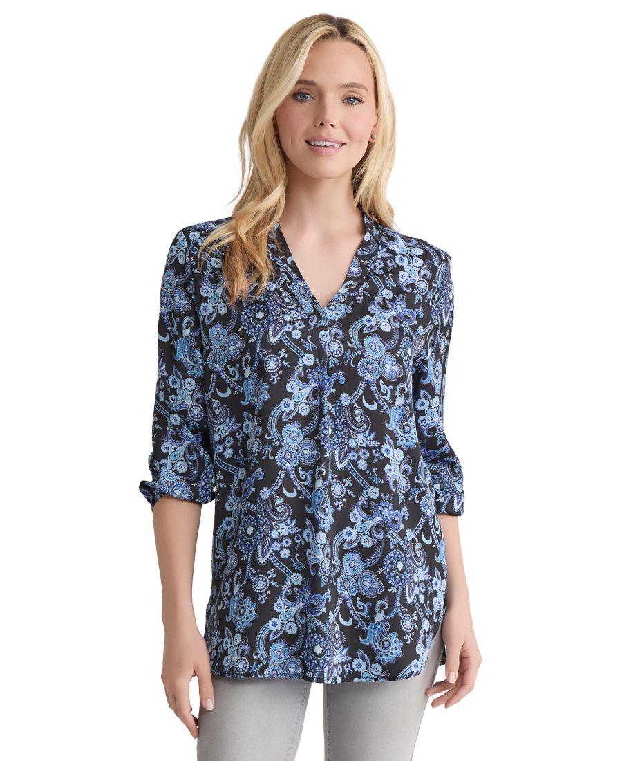 Женская туника с рукавами 3/4 и узором пейсли Jones New York, Jones Black Multi, Черный, Женская туника с рукавами 3/4 и узором пейсли Jones New York, Jones Black Multi
Женская туника с рукавами 3/4 и узором пейсли Jones New York, Jones Black Multi, Черный, Женская туника с рукавами 3/4 и узором пейсли Jones New York, Jones Black Multi