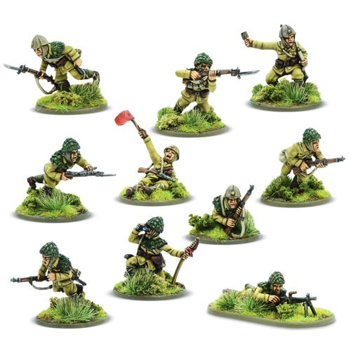 Миниатюра Warlord Games Bolt Action: Japanese Army Teishin Shudan Paratroopers Squad
Миниатюра Warlord Games Bolt Action: Japanese Army Teishin Shudan Paratroopers Squad