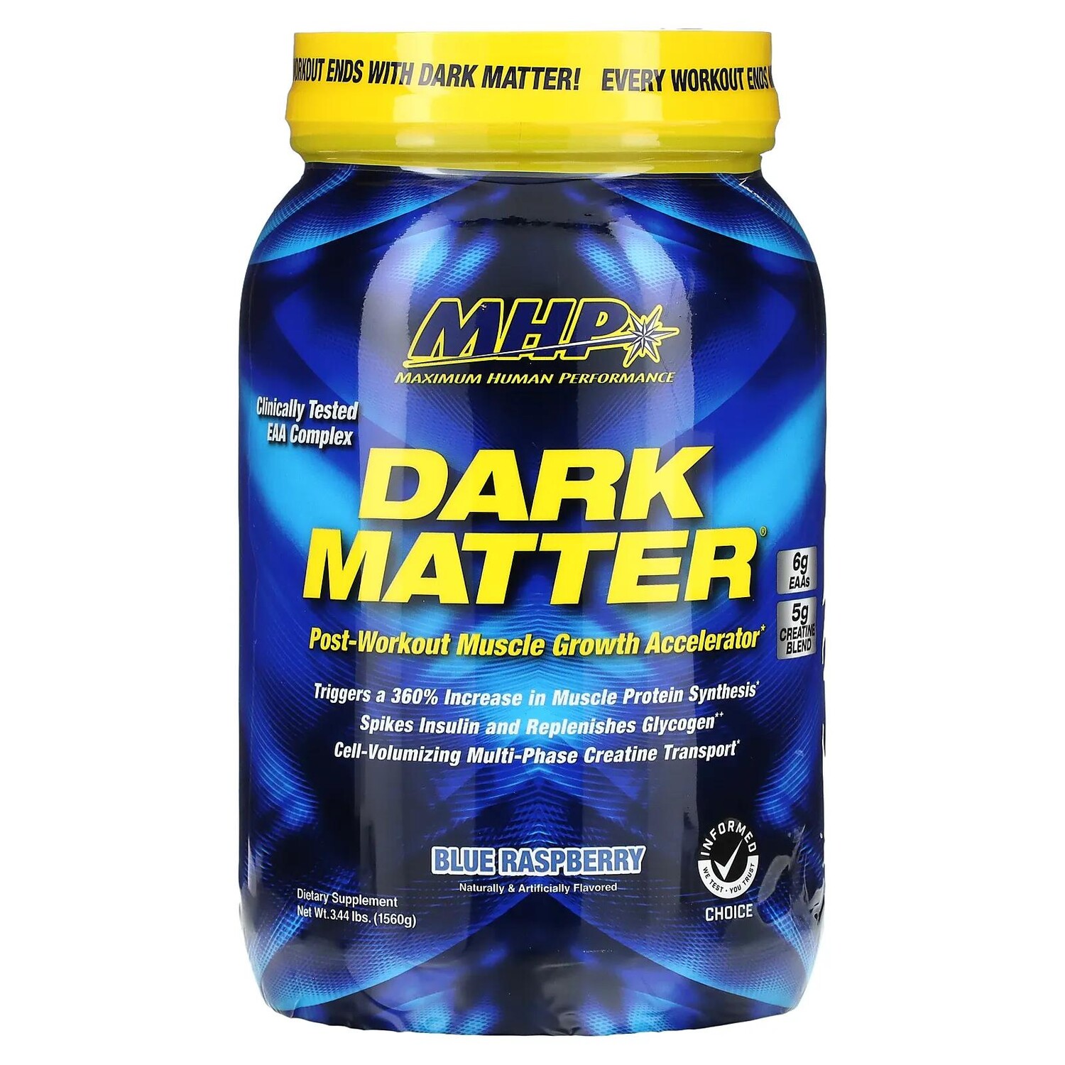 Maximum Human Performance LLC Dark Matter Ускоритель набора мышечной массы для приема после тренировок Голубая малина 3,44 фунта (1560 г)
Maximum Human Performance LLC Dark Matter Ускоритель набора мышечной массы для приема после тренировок Голубая малина 3,44 фунта (1560 г)