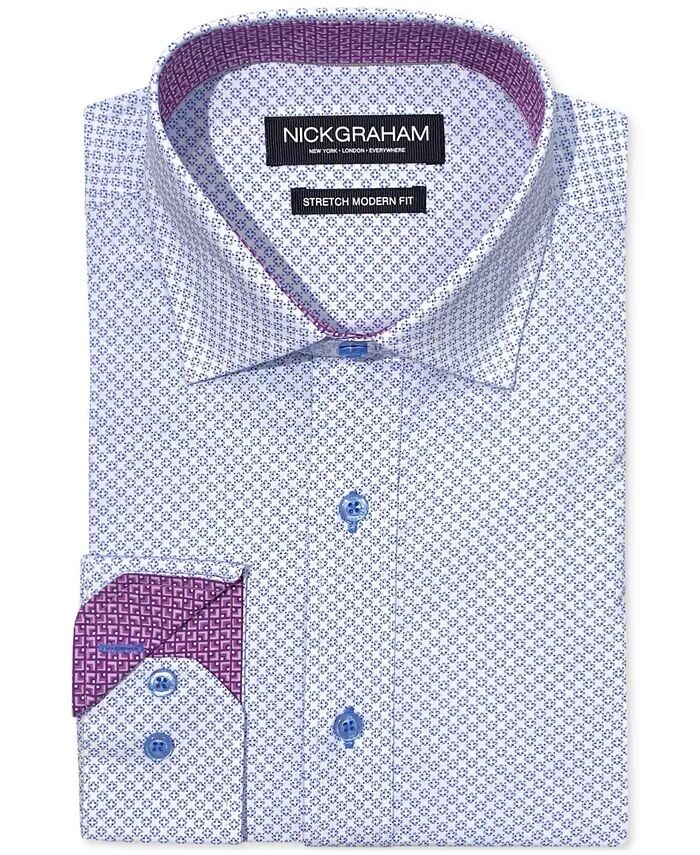 Мужская классическая рубашка с четырехлистным клевером Nick Graham, синий
Мужская классическая рубашка с четырехлистным клевером Nick Graham, синий