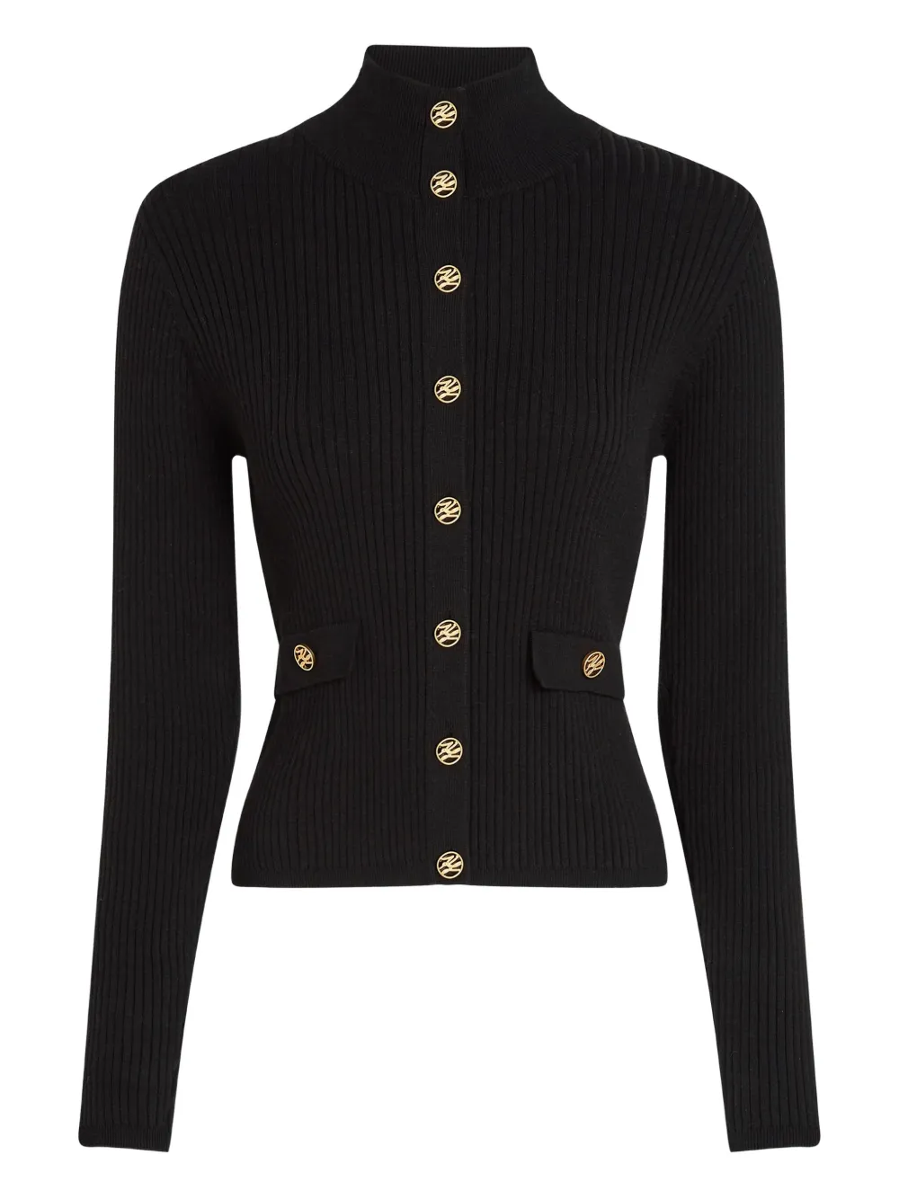 Кардиган в рубчик с высоким воротником KARL LAGERFELD, черный
Кардиган в рубчик с высоким воротником KARL LAGERFELD, черный