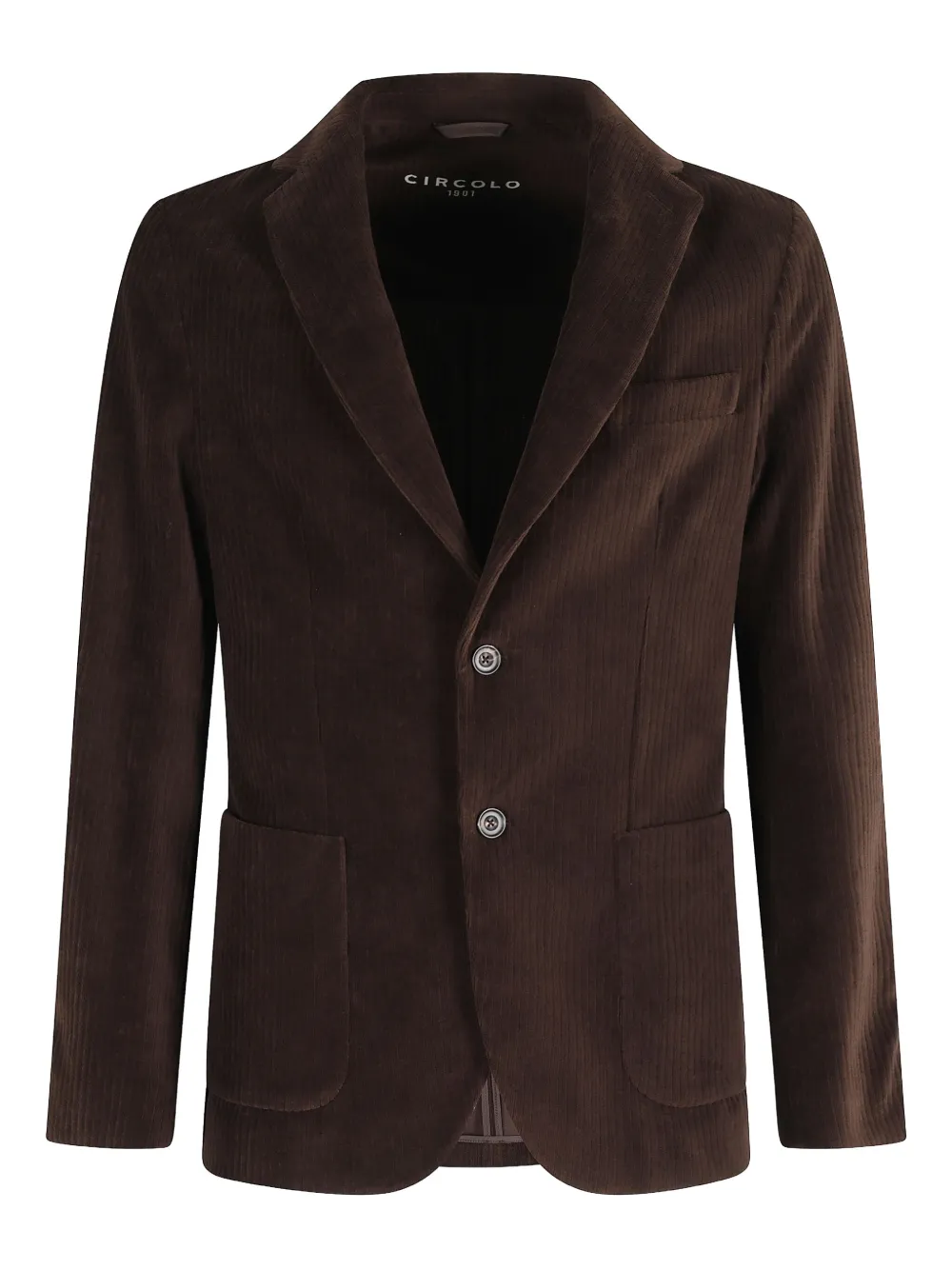 Вельветовый пиджак с двумя пуговицами Circolo 1901, коричневый
Вельветовый пиджак с двумя пуговицами Circolo 1901, коричневый