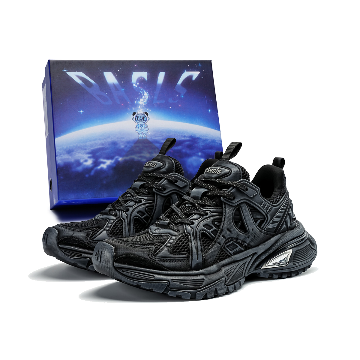 BASLS Лунная экспедиция 2.0 коллекция нескользящие дышащие увеличивающие рост низкие массивные кроссовки унисекс Black Mamba потертые, цвет Black Mamba Distressed
BASLS Лунная экспедиция 2.0 коллекция нескользящие дышащие увеличивающие рост низкие массивные кроссовки унисекс Black Mamba потертые, цвет Black Mamba Distressed