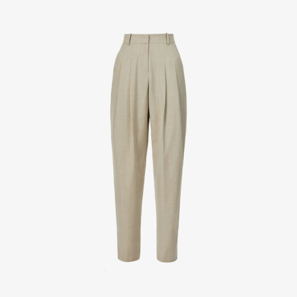 Брюки Gelso из тканого материала со складками и высокой посадкой Frankie Shop, коричневый
Брюки Gelso из тканого материала со складками и высокой посадкой Frankie Shop, коричневый