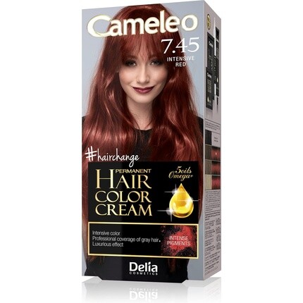 Перманентная краска для волос Cameleo Крем-краска Интенсивный Красный 7.45 Delia Cosmetics
Перманентная краска для волос Cameleo Крем-краска Интенсивный Красный 7.45 Delia Cosmetics