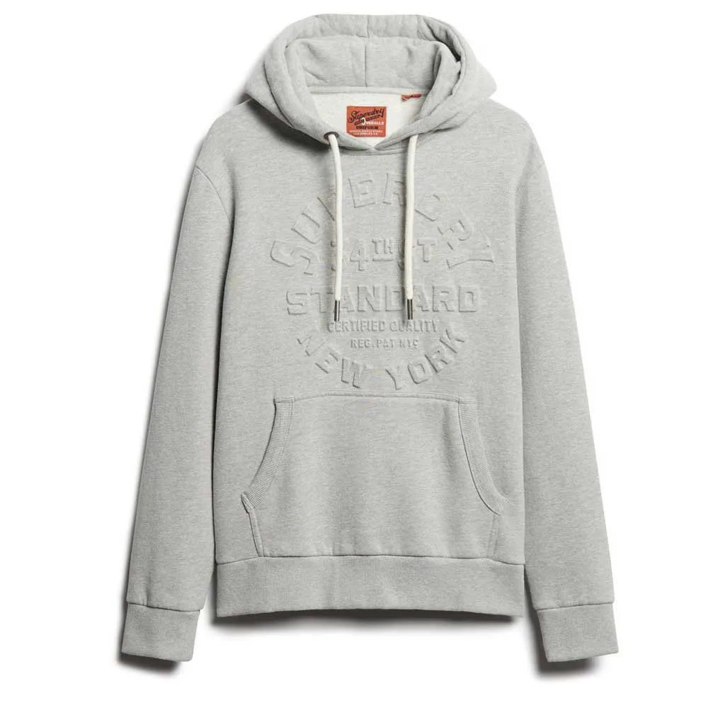 Худи Superdry Embossed Logo Graphic, серый 
Худи Superdry Embossed Logo Graphic, серый