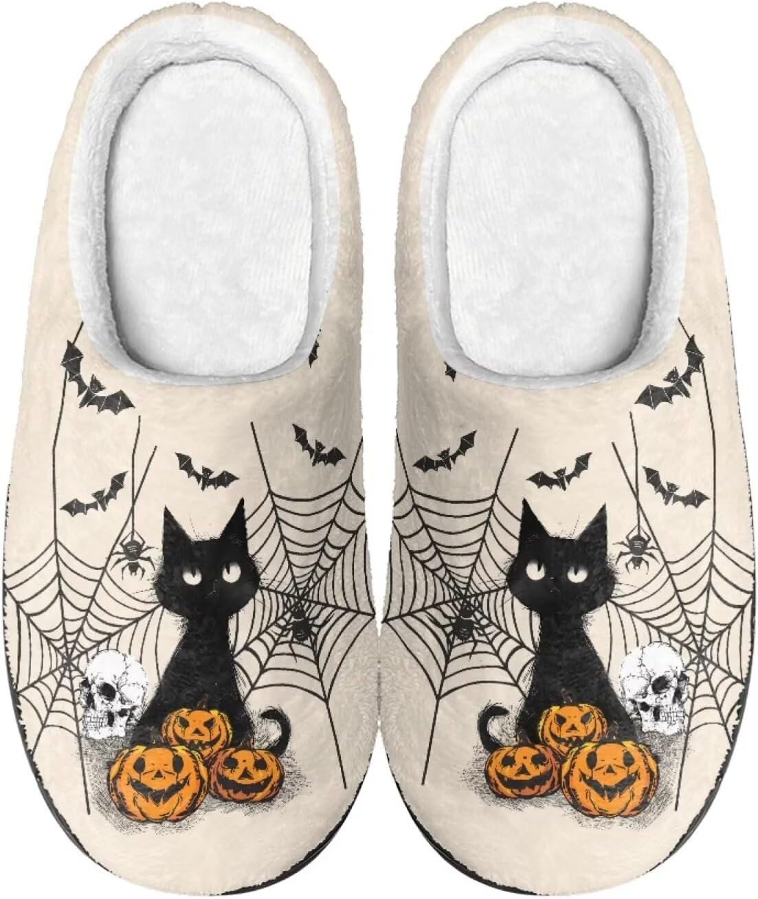 Тапочки Howilath Halloween Winter из фланели для дома, для мужчин и женщин, легкие, удобные и с противоскользящей подошвой, черный
Тапочки Howilath Halloween Winter из фланели для дома, для мужчин и женщин, легкие, удобные и с противоскользящей подошвой, черный