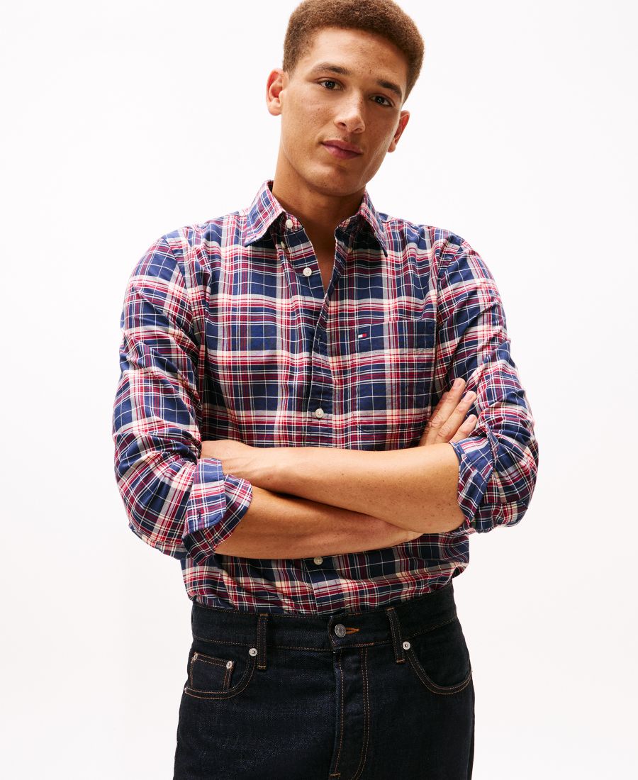 Мужская рубашка в клетку Оксфорд в стиле Наследие Tommy Hilfiger, Pitch Blue / Check
Мужская рубашка в клетку Оксфорд в стиле Наследие Tommy Hilfiger, Pitch Blue / Check