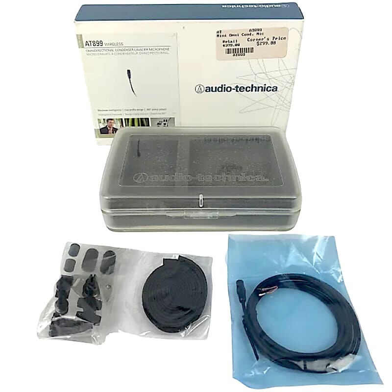 Конденсаторный петличный микрофон Audio-Technica AT899 Subminiature Omnidirectional Condenser Lavalier Microphone
Конденсаторный петличный микрофон Audio-Technica AT899 Subminiature Omnidirectional Condenser Lavalier Microphone