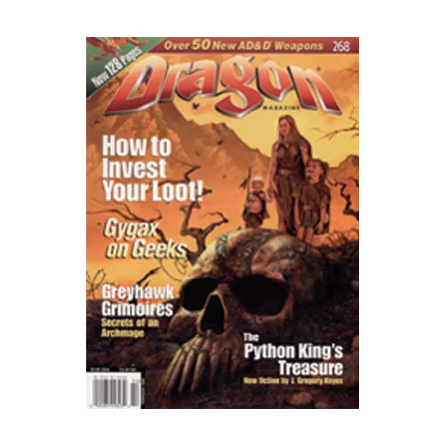 Журнал #268 "How to Invest Your Loot!, Greyhawk Grimoires", Dragon Magazine #251 - #300
Журнал #268 "How to Invest Your Loot!, Greyhawk Grimoires", Dragon Magazine #251 - #300