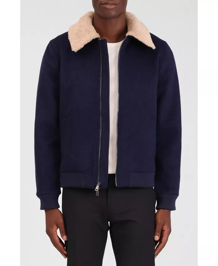 Мужская бомбер куртка с воротником из искусственного меха из шерстяной смеси Bagatelle Homme, синий
Мужская бомбер куртка с воротником из искусственного меха из шерстяной смеси Bagatelle Homme, синий
