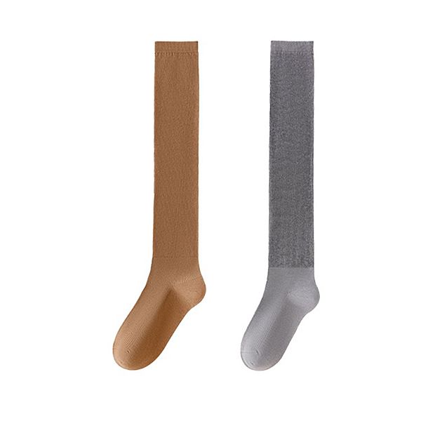 Женские носки до колена 2 шт, хлопок, сетчатая ткань, двойной слой, легкие, дышащие Anna-Kaci, Coffe Gray
Женские носки до колена 2 шт, хлопок, сетчатая ткань, двойной слой, легкие, дышащие Anna-Kaci, Coffe Gray