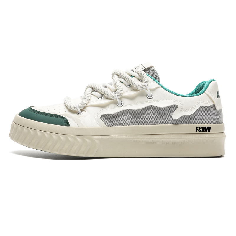 FCMM Мужские низкие скейтерские кеды белые, цвет White
FCMM Мужские низкие скейтерские кеды белые, цвет White
