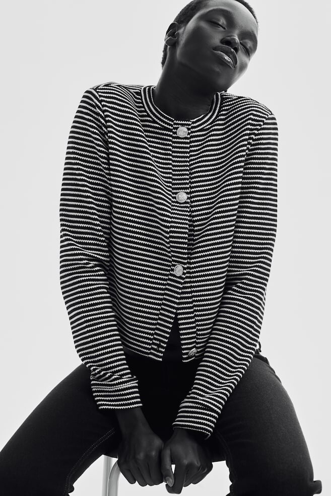 Кардиган из структурированного трикотажа H&M, мультиколор
Кардиган из структурированного трикотажа H&M, мультиколор