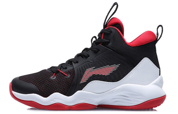 Детские баскетбольные кроссовки GS Mid-top черные/красные Lining Young 
Детские баскетбольные кроссовки GS Mid-top черные/красные Lining Young