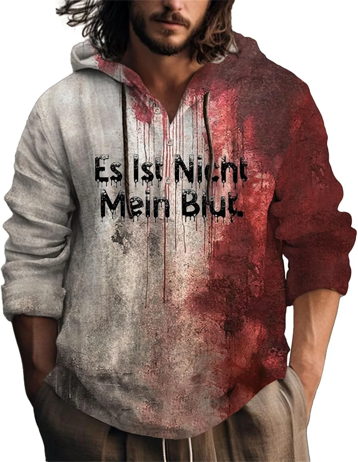 Толстовка с капюшоном Halloween для мужчин Plus Size с принтом
Толстовка с капюшоном Halloween для мужчин Plus Size с принтом