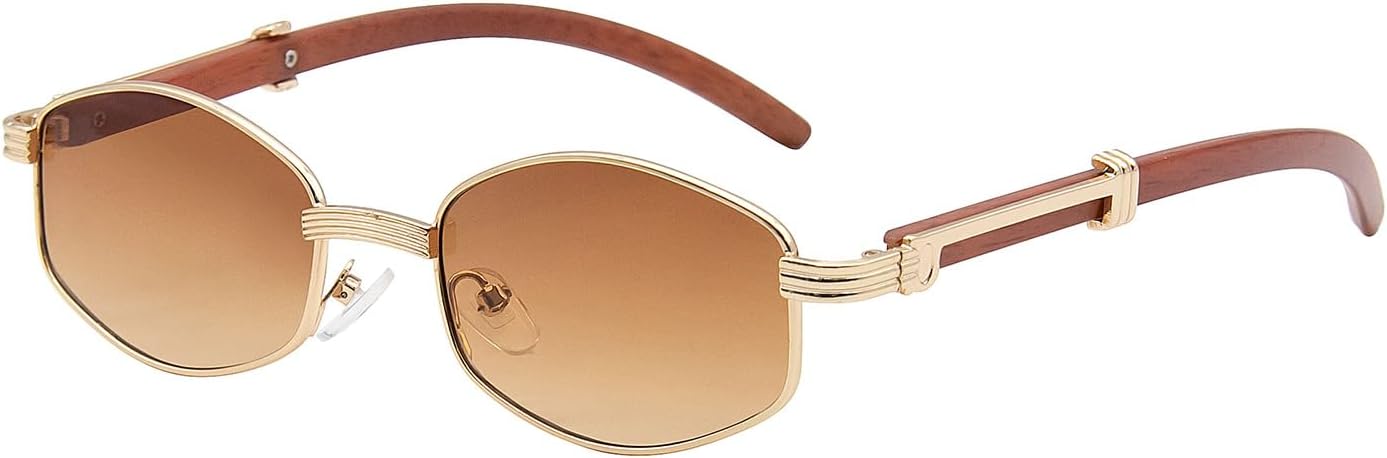 Солнцезащитные очки YAMEIZE Retro Hexagon для женщин и мужчин, винтажные, маленькие, овальные, классические, с имитацией дерева, защита от ультрафиолета UV400, Gold Brown
Солнцезащитные очки YAMEIZE Retro Hexagon для женщин и мужчин, винтажные, маленькие, овальные, классические, с имитацией дерева, защита от ультрафиолета UV400, Gold Brown